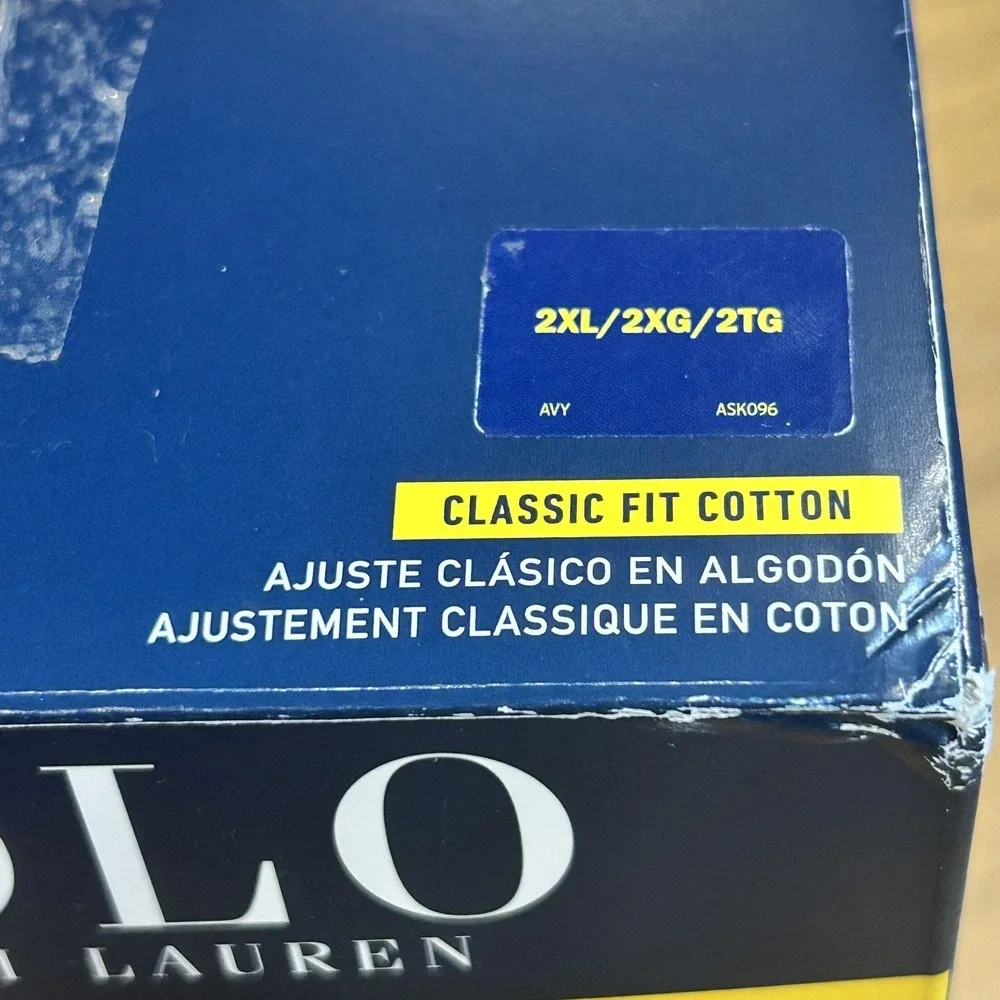 Polo Ralph Lauren Boxers Mens 2XL Blue Striped Woven Classic Fit Cotton 5 Pack